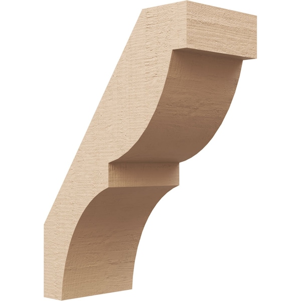 Ekena Millwork 5-inch W x 10-inch D x 14-inch H Valencia Rough Cedar Woodgrain TimberThane Knee Brace, Primed BRCUR05X10X14VALRCPR - main
